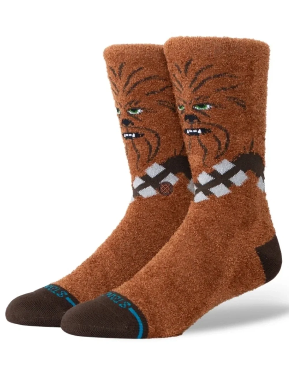 Stance x Star Wars Poly Fuzzy Crew Socks Chewie Medium Chewbacca